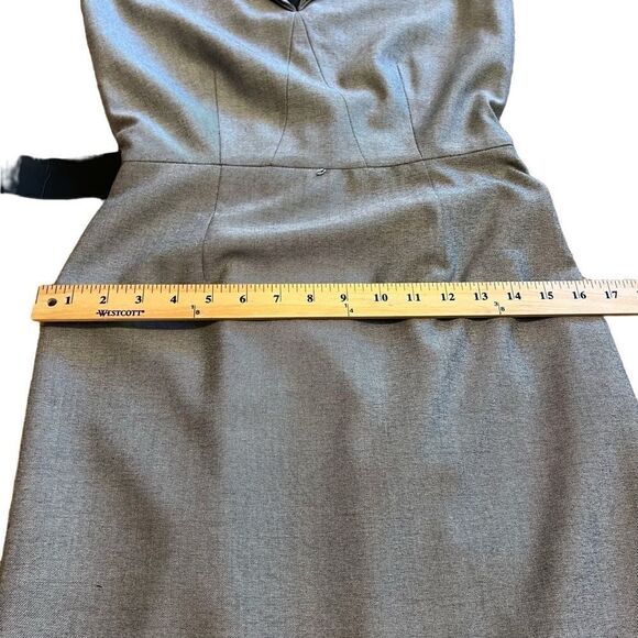 Antonio Melani Blue Cap Sleeve Dress with Embossed Belt. Sz  2. Great Condition - Picture 11 of 13